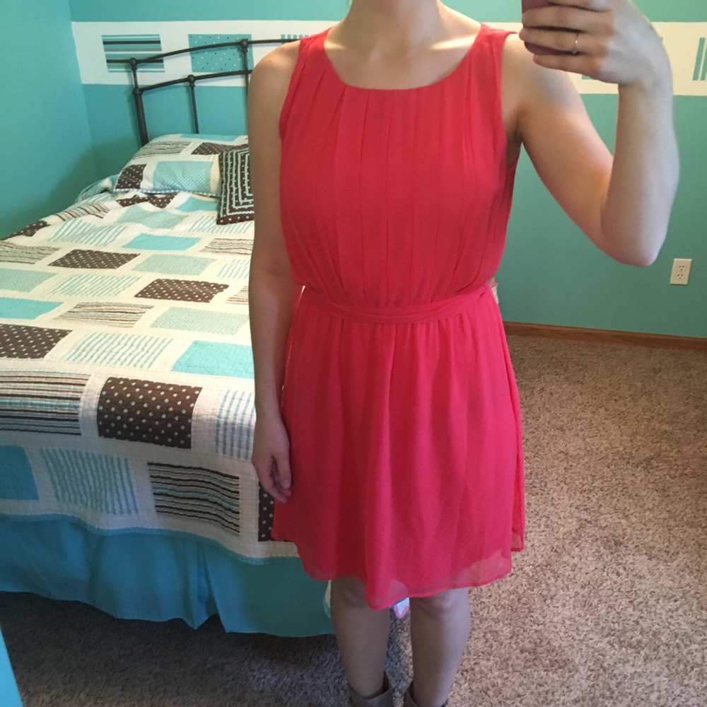 Coral dress